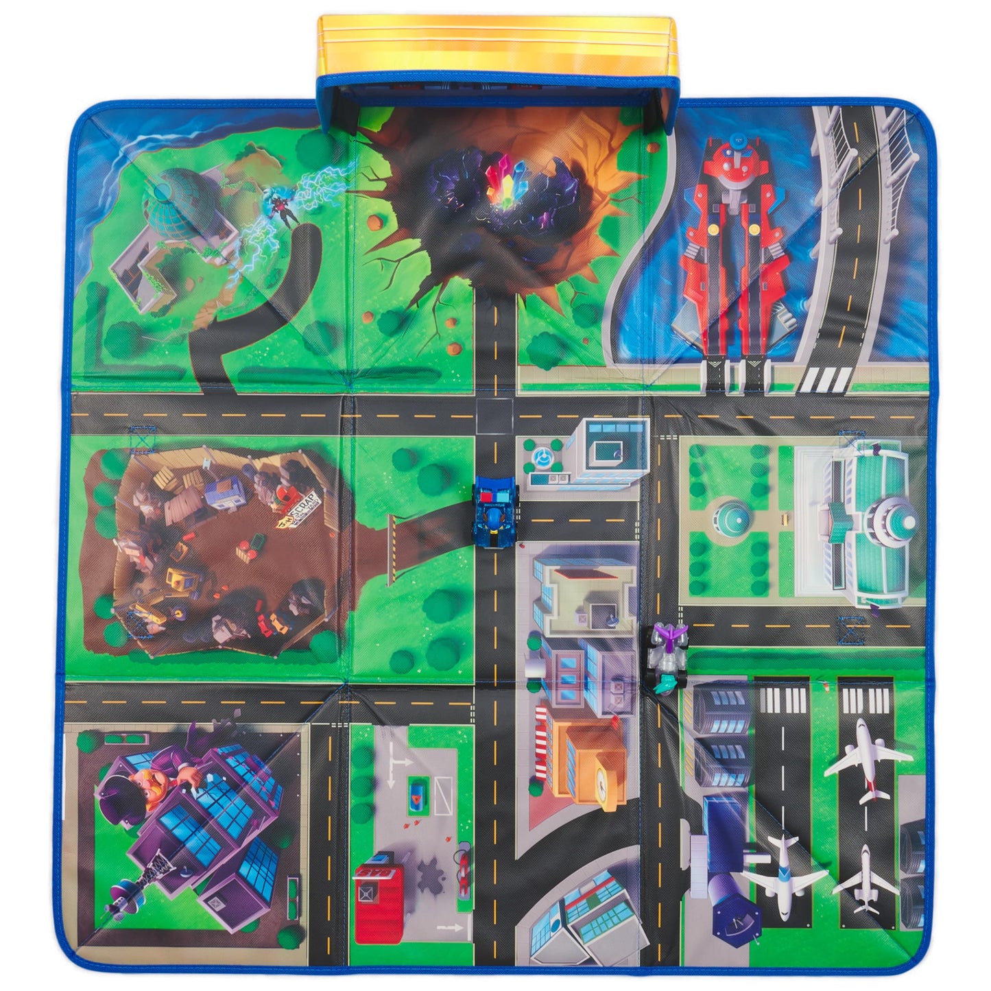 PAW Patrol: The Mighty Movie Pup Squad Play Mat Gift Pack – Chase & Vee Racers