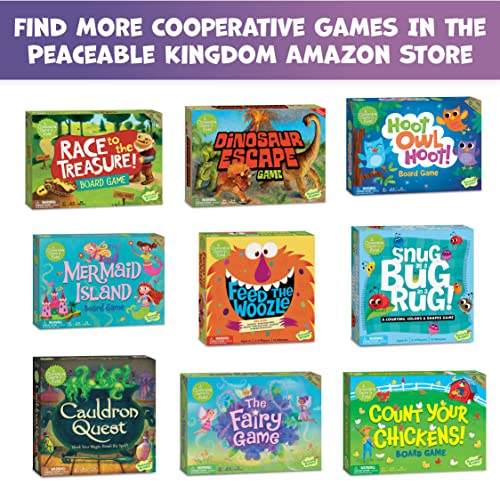 Peaceable Kingdom Ghost in The Attic – Glow-in-the-Dark Cooperative Family Board Game (Ages 5+)