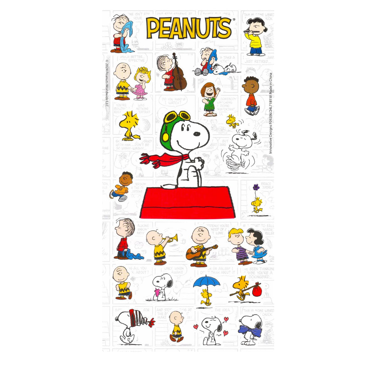 Peanuts Stickers & Tattoos Party Favors Set – 200 Pc Bundle with 150 Snoopy Stickers & 50 Charlie Brown Tattoos