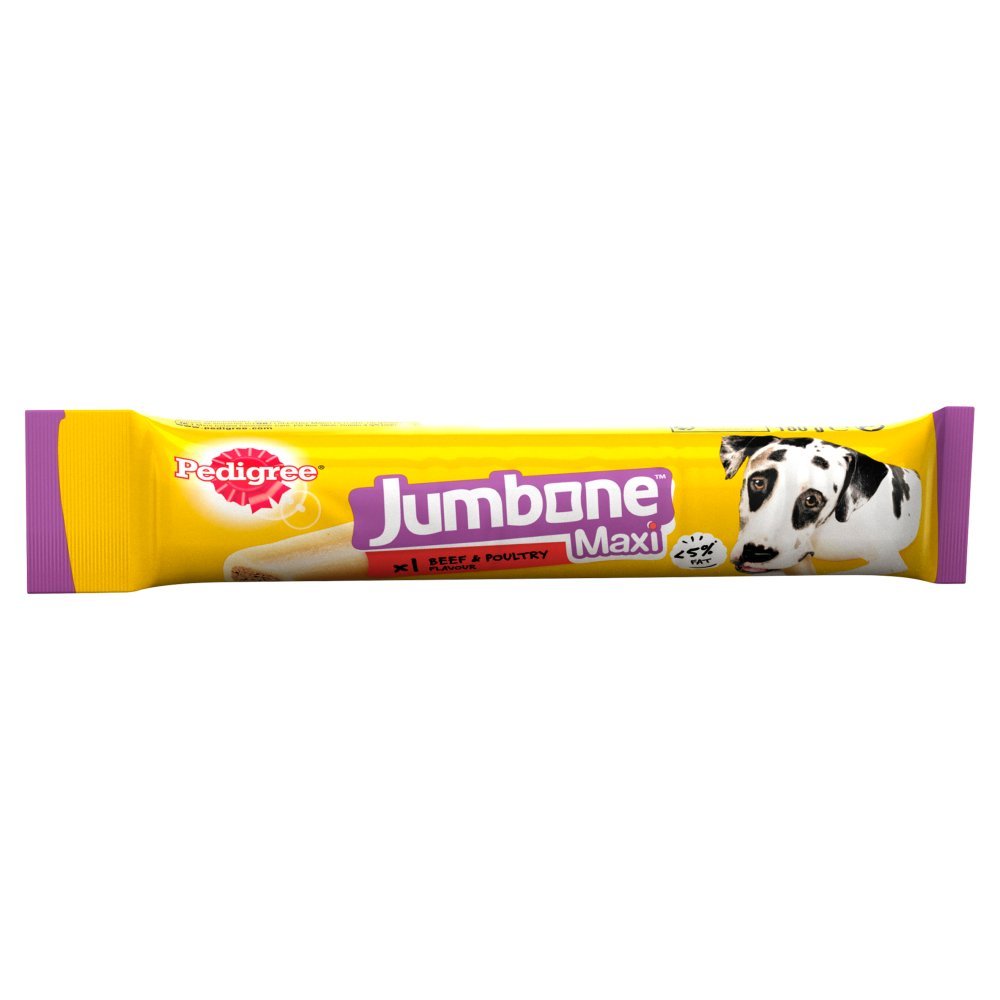 Pedigree Jumbone Large Dog Treat with Beef & Poultry 1 Maxi Chew, 180g (Box of 12)
