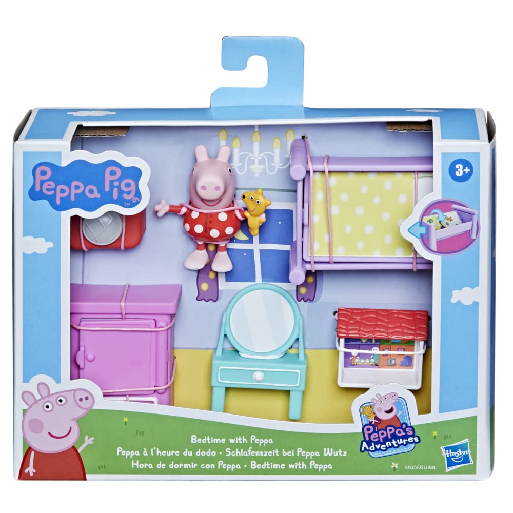 Peppa Pig Bedtime with Peppa Accessory Set – 3-Inch Figure & 5 Play Accessories | Ages 3+