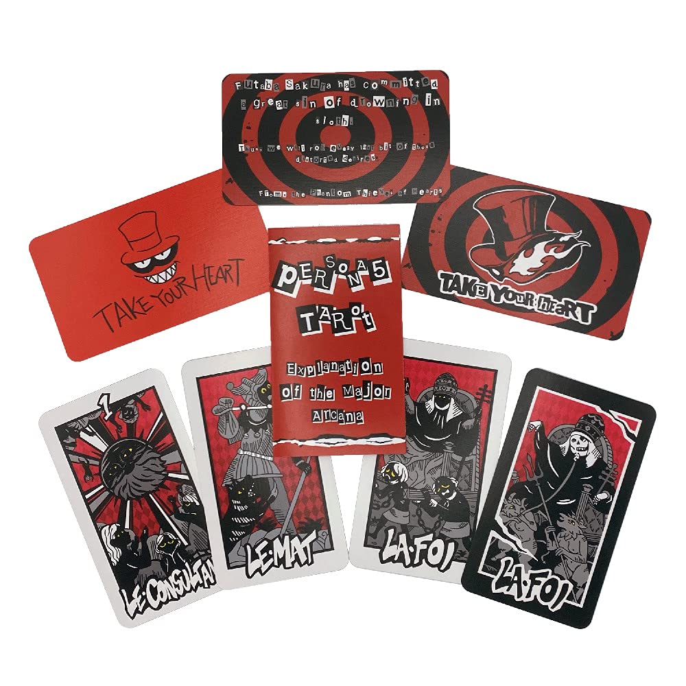Persona 5 Royal Tarot Deck – Complete 78-Card Tarot with Extras (90 Cards) in Rigid Matte Box | Persona