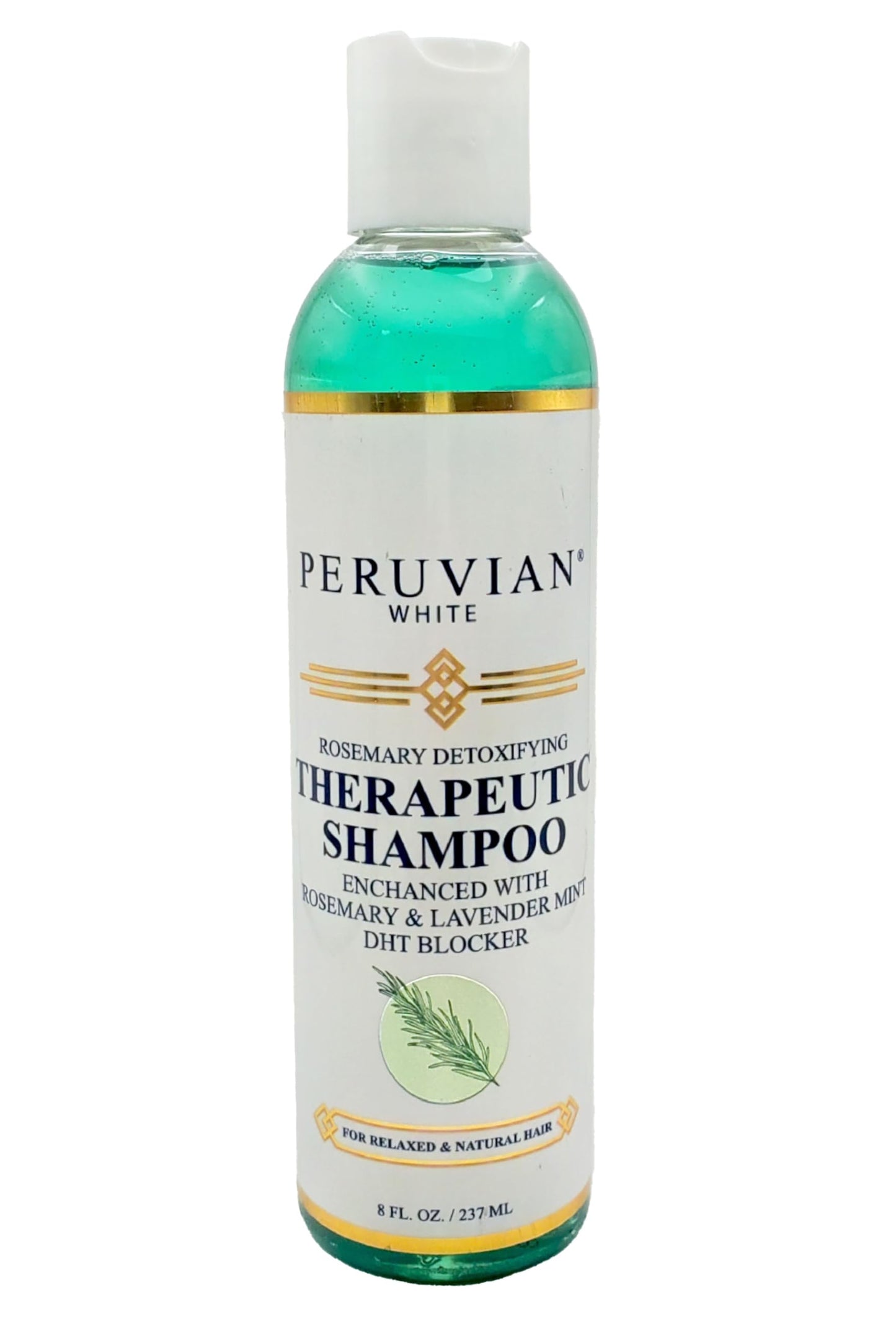Peruvian White Rosemary Detoxifying Therapeutic Shampoo – Rosemary & Lavender Mint (8 oz)