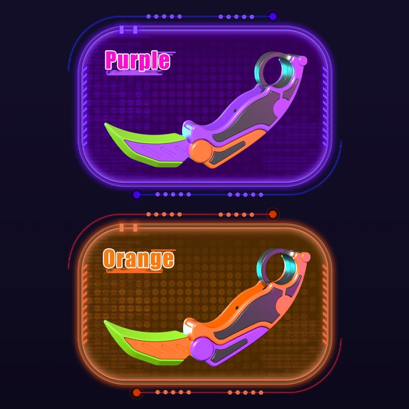 PETBSNVB 2pc Fidget Claw Knife — Gravity Knife Toy for Kids & Adults