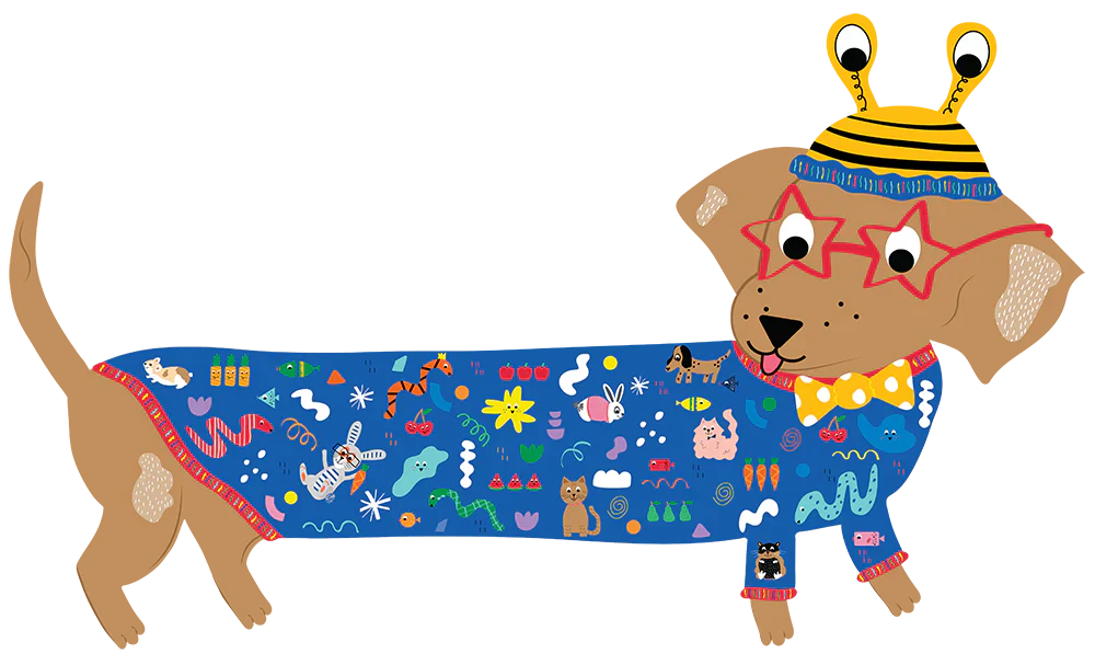 Floss & Rock Sausage Dog Pets Jigsaw Puzzle - 20 Pieces