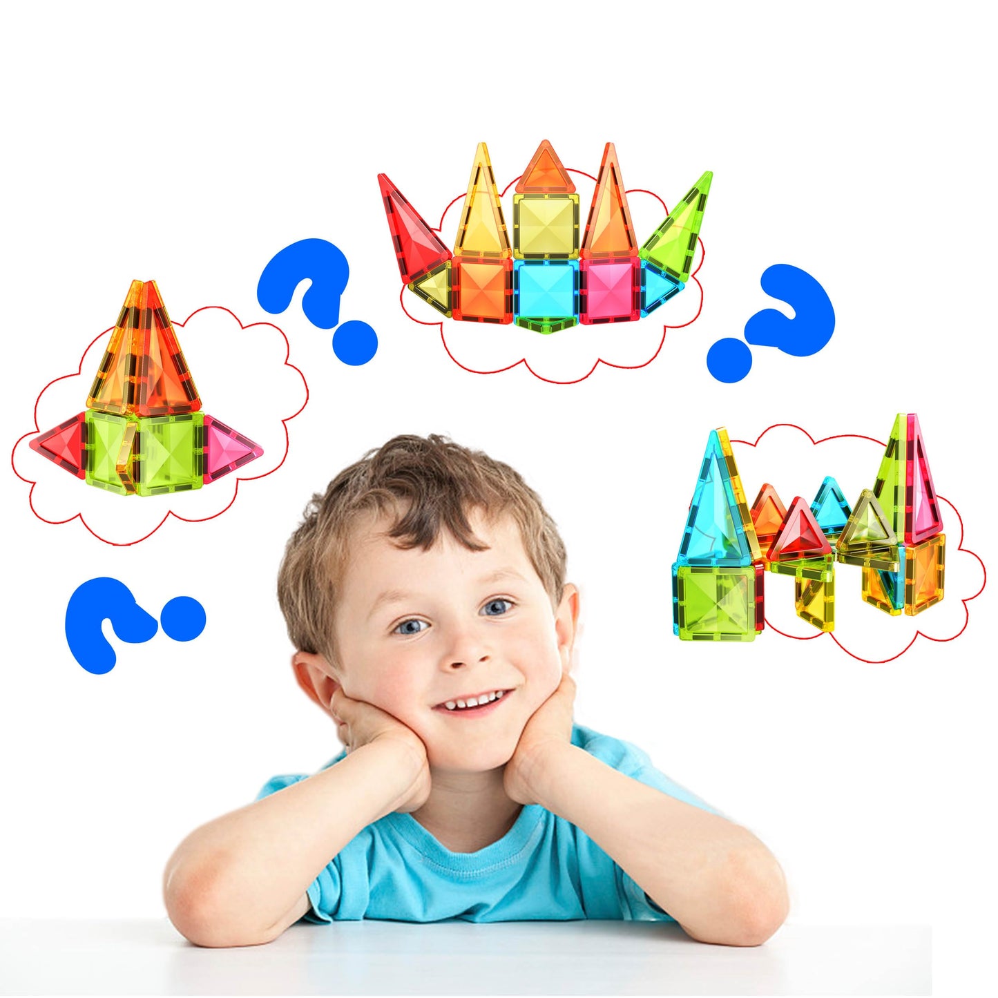 PicassoTiles Magnetic Tile 24pc Mini Diamond Set — Travel-Size STEM Toy for Kids 3+