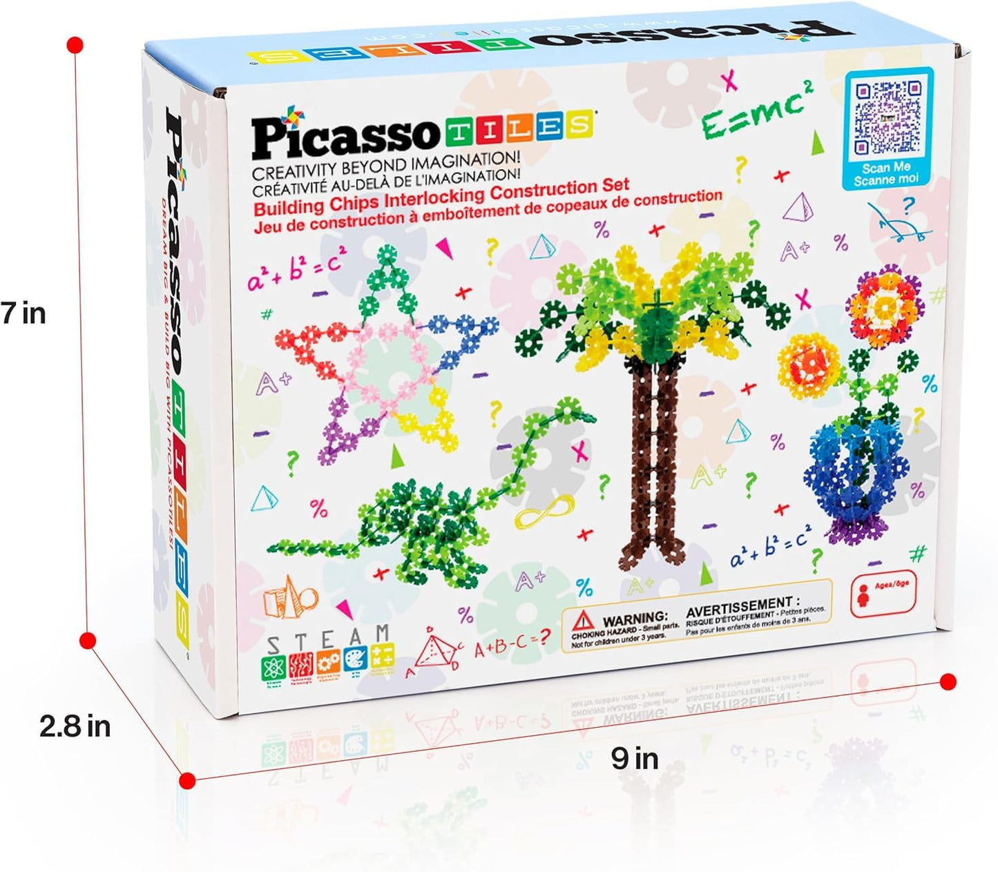PicassoTiles Building Chips 600 Pieces – Interlocking Discs STEM Construction Toy for Ages 3+