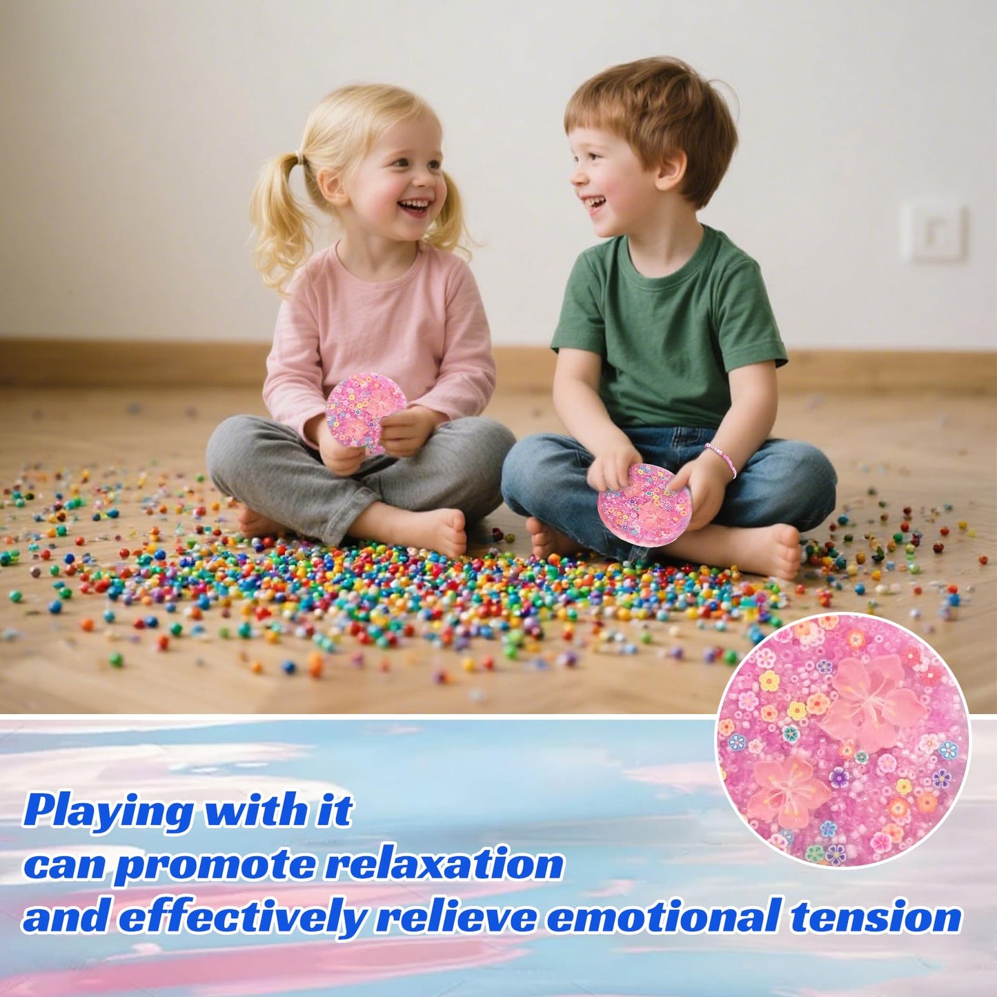 2 Pack Skin Picking Fidget Pads for Dermatillomania & Trichotillomania – ADHD OCD Adults (Pink)
