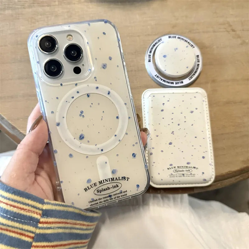 Acrylic Splash Ink Basic Simple Style Phone Cases Phone Accessories