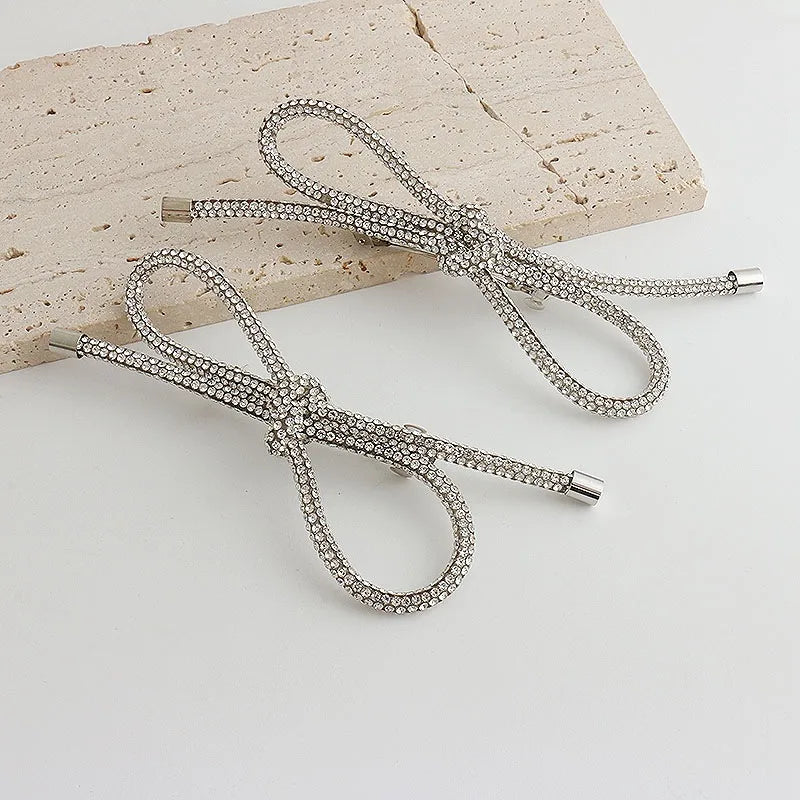 Elegant Sweet Women's Bow Knot Alloy Hair Clip