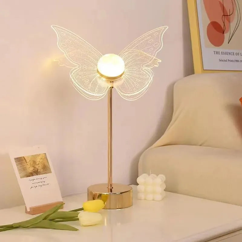Touch Charging Style Light Luxury Decorative Atmosphere Lamp Wedding Accompanying Ceremony Table Lamp Bedside Table Lamp High-Level Sense