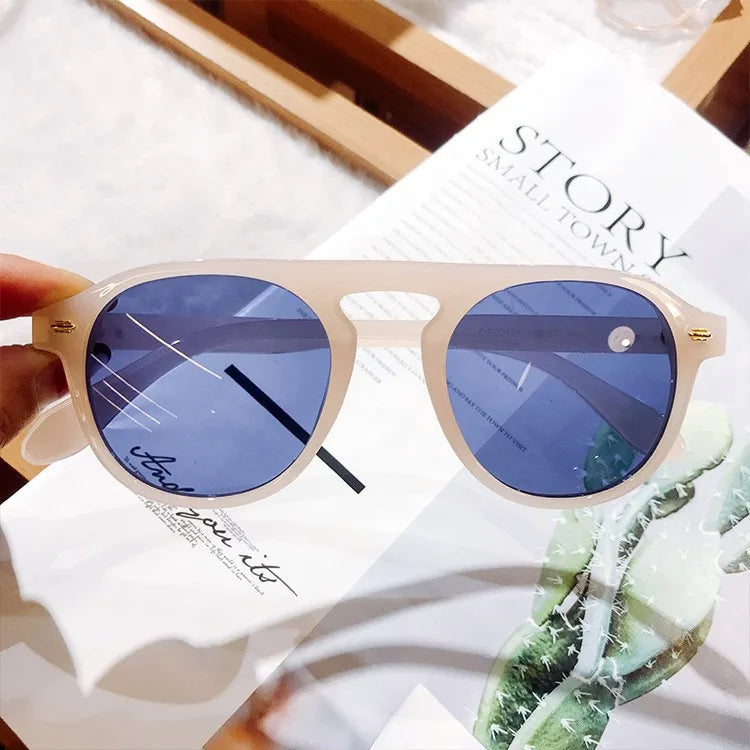 Casual Solid Color Pc Round Frame Full Frame Men's Sunglasses
