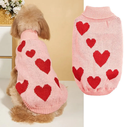 princess cute acrylic valentine's day heart shape pet clothing