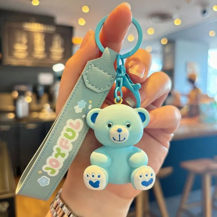1 Piece Cute Bear Resin Unisex Bag Pendant Keychain