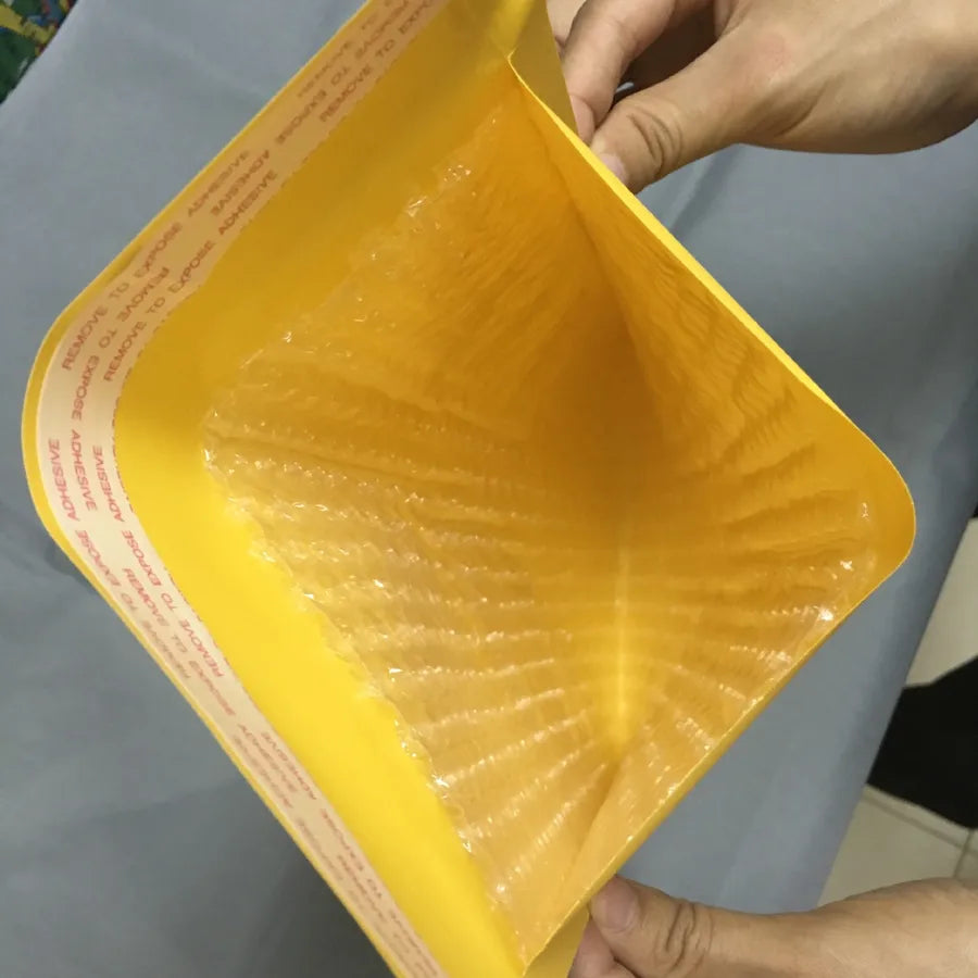 yellow kraft paper bubble clothing packaging bag thickened envelope bag