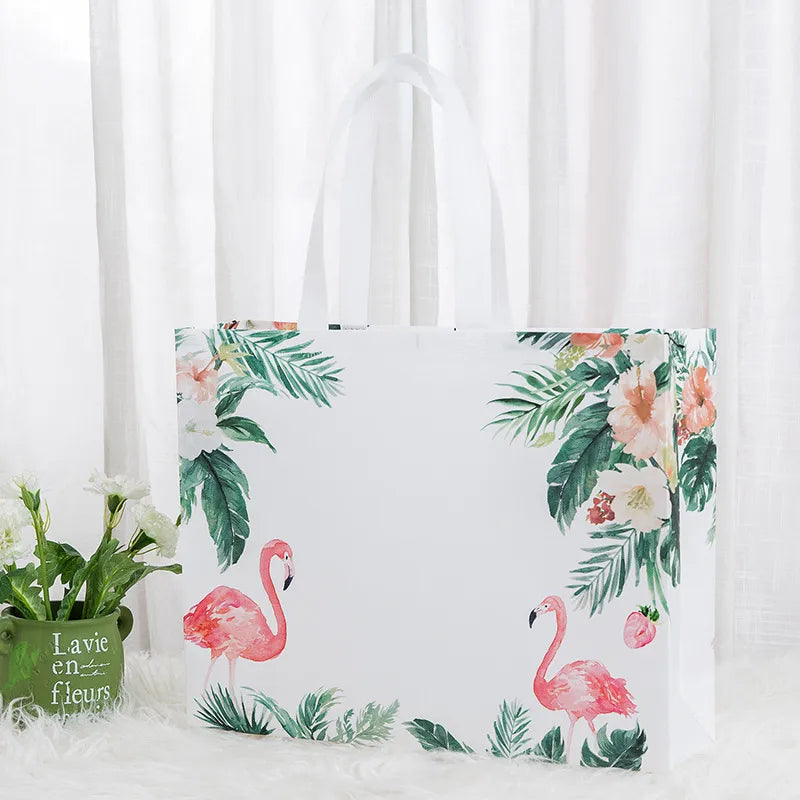 coated non-woven portable clothing handbag advertising shopping bag spot printed logo