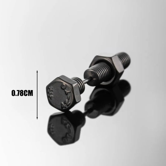 1 Piece Hip-Hop Cool Style Antelope Nail 316 Stainless Steel Ear Studs