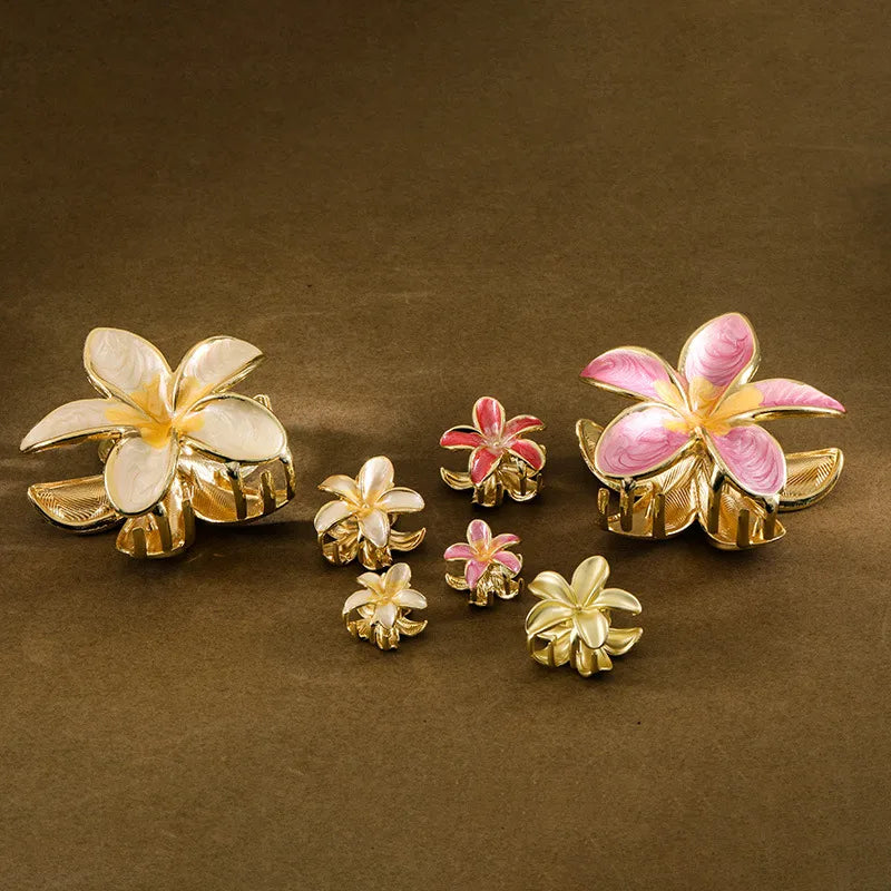 Elegant Lady Women's Plumeria Zinc alloy Plating Hair Claws