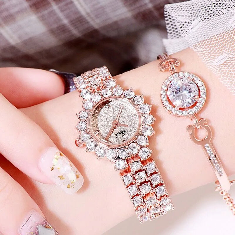 Elegant Streetwear Geometric Jewelry Buckle Quartz Watch Women's Watches