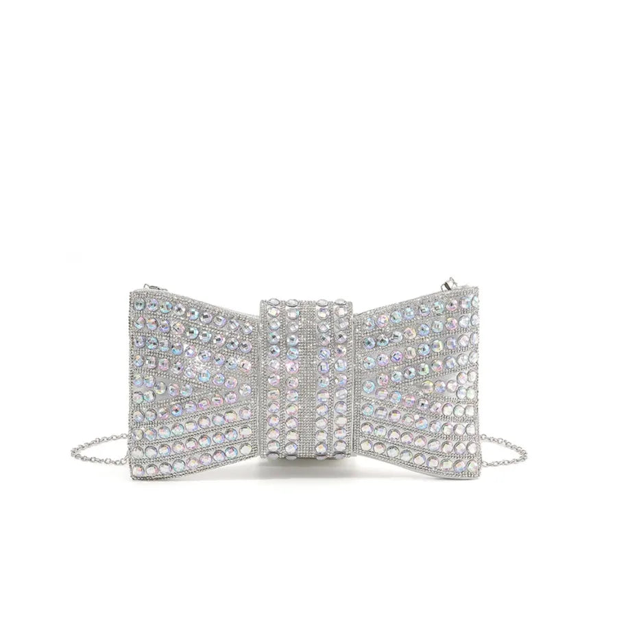 Glass Bow Knot Bow Type Evening Bags