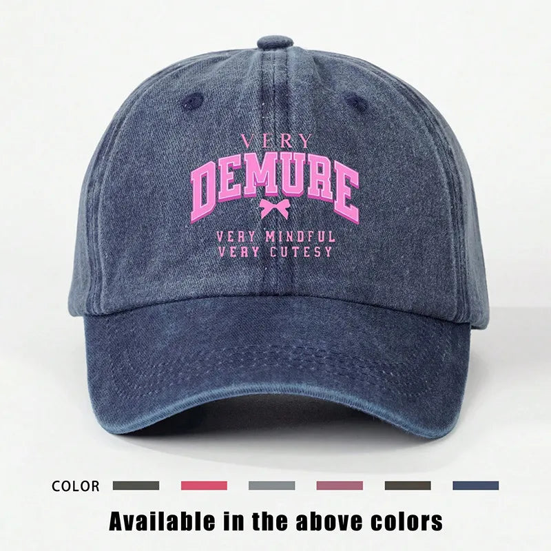Women's Vacation Classic Style Vocabulary Words/Name Curved Eaves Baseball Cap
