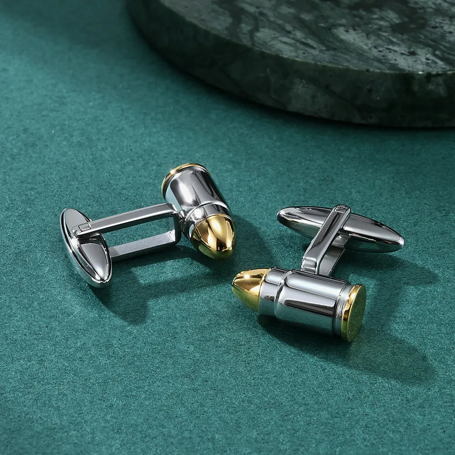 Basic Modern Style Classic Style Geometric 304 Stainless Steel Plating Unisex Cufflinks 1 Pair