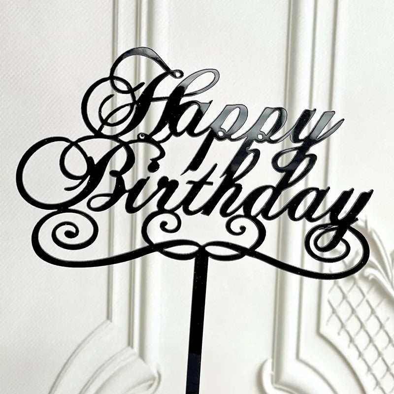 birthday letter arylic party cake decorating supplies
