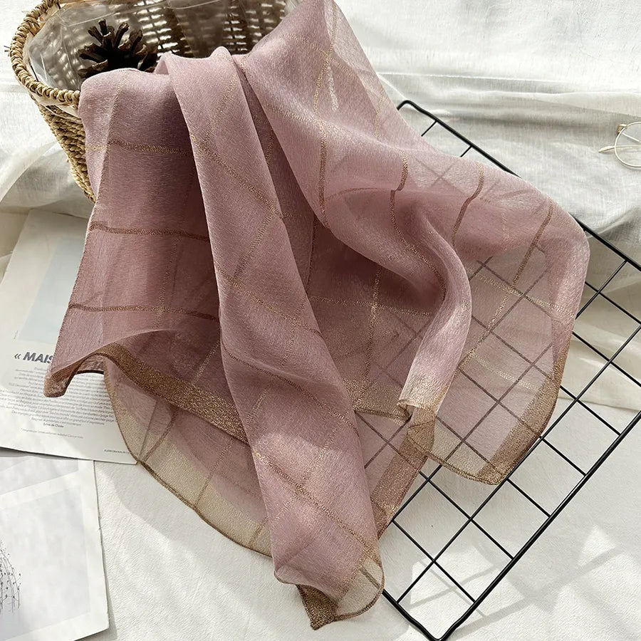 Women's Chinoiserie Ethnic Style Stripe Artificial Cotton Silk Nylon Silk Scarf