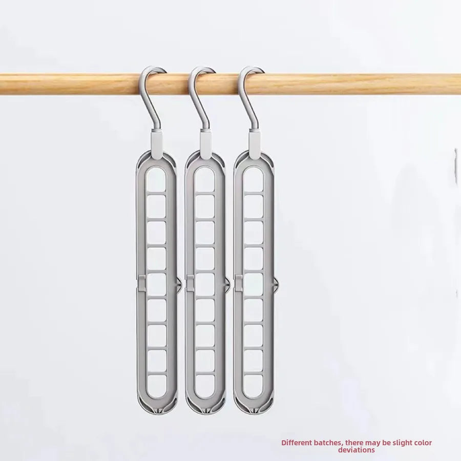Multi-functional nine-hole drying rack household drying clothes storage artifact horizontal and vertical dual-purpose rack hanging to save space