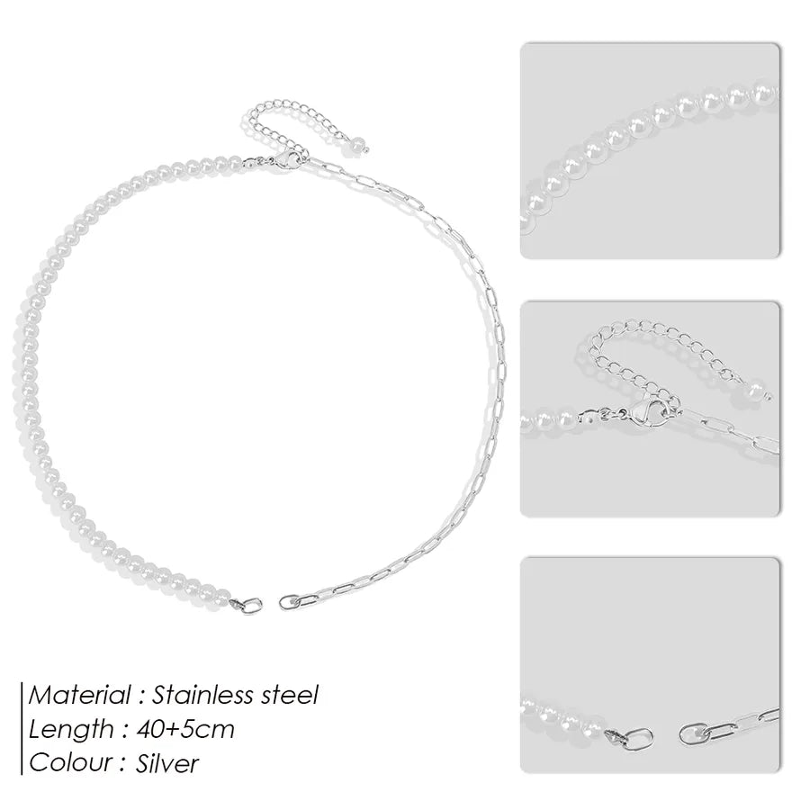 1 Piece Imitation Pearl Jewelry Accessories Chain