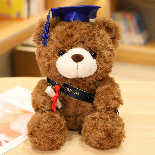 Doctor Hat Bear Doll Doctor Bear Plush Toy Teddy Bear Graduation Bear Doll Graduation Season Gift logo