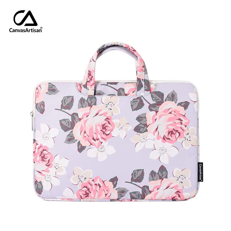 women's streetwear flower polyester waterproof briefcases