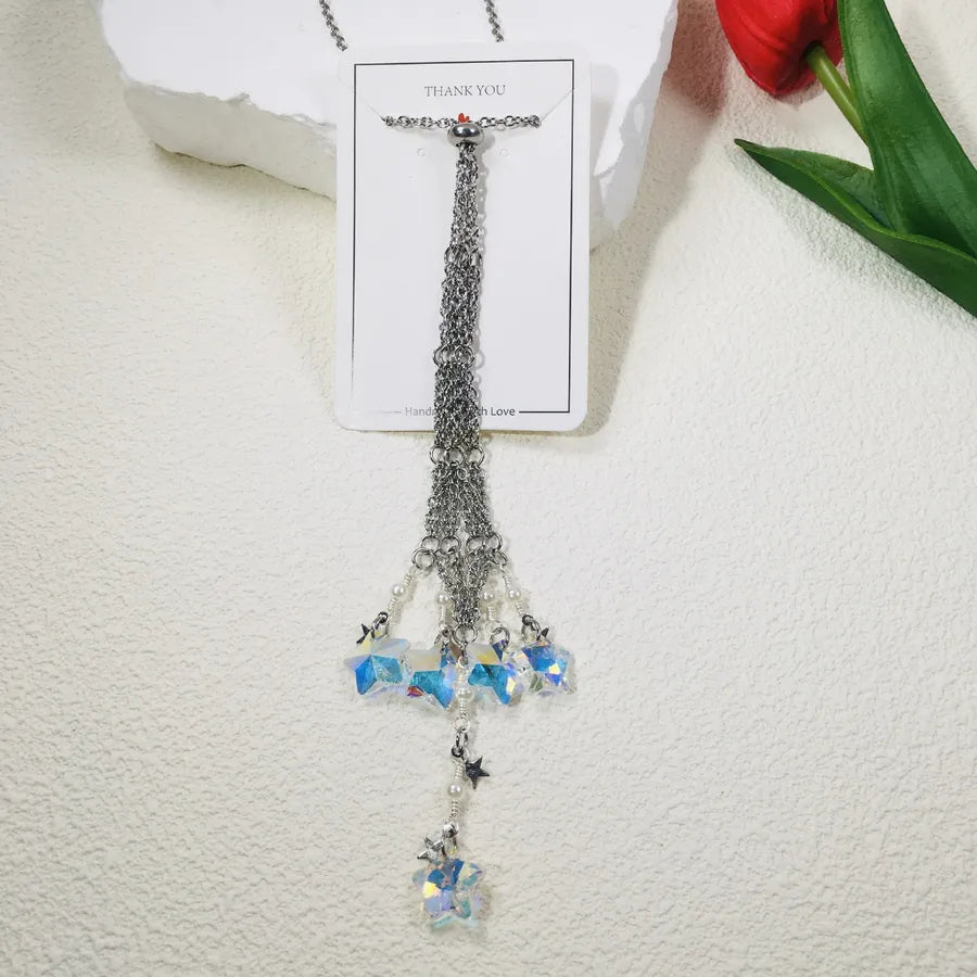 Elegant Lady Pastoral Star Metal pendant Artificial Decorations