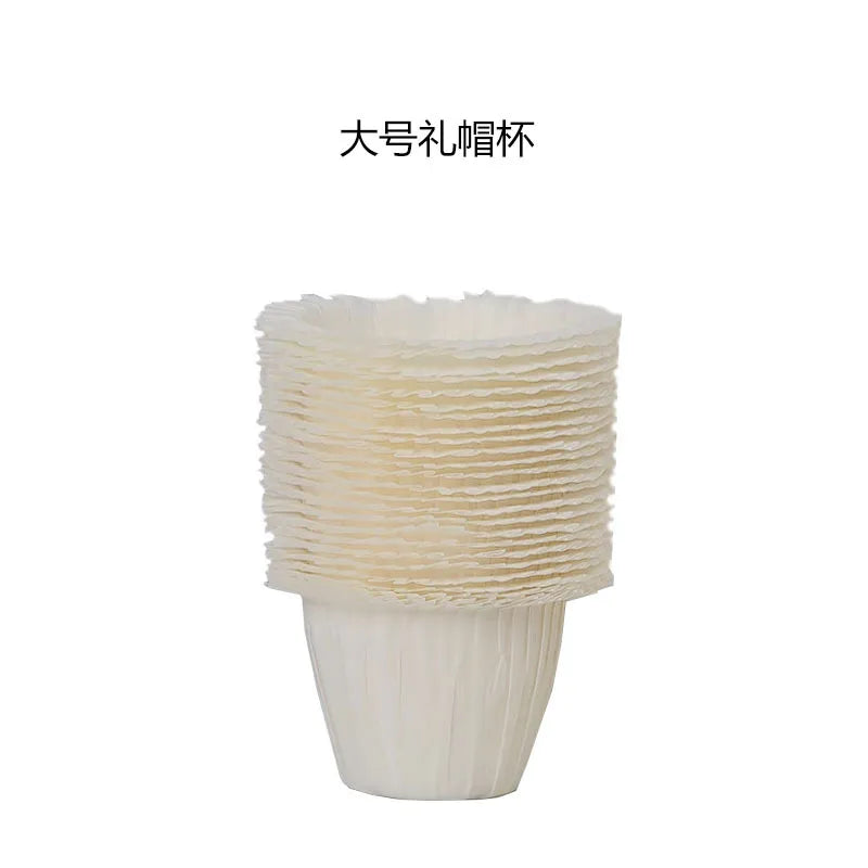 simple style solid color paper cake cups