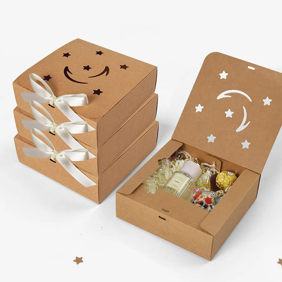 Vintage Style Classic Style Star Moon Paper Casual Gift Box Party Supplies Gift Wrapping Supplies 10 PCS/Package