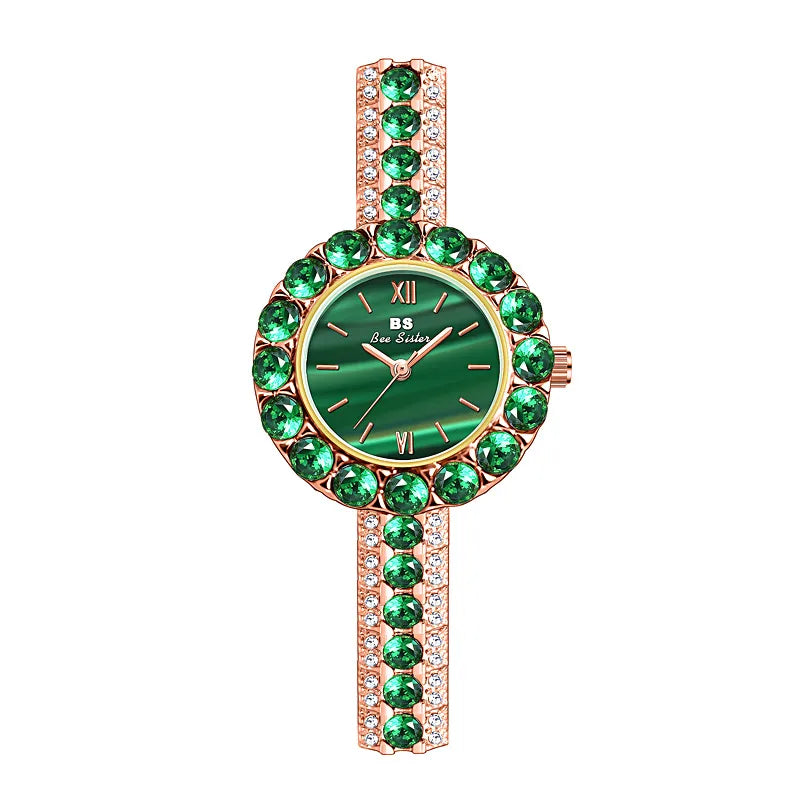 Elegant Solid Color Jewelry Buckle Quartz Watch Women's Watches