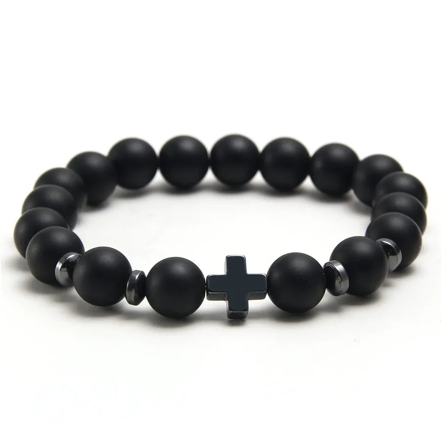 retro round wood polishing bracelets