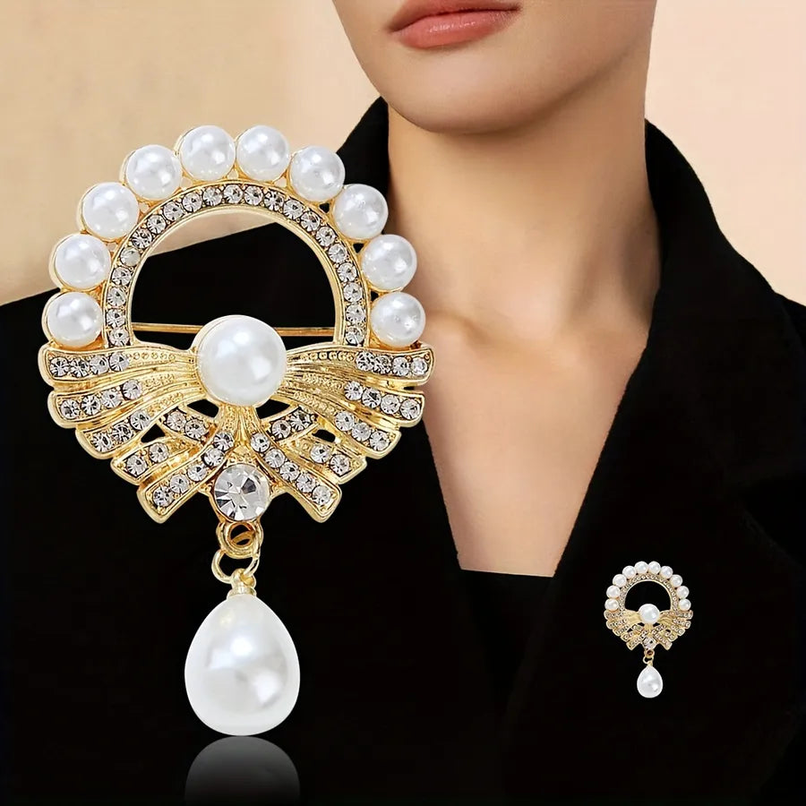 Elegant Luxurious Pin Flower Alloy Women's Brooches 1 Piece
