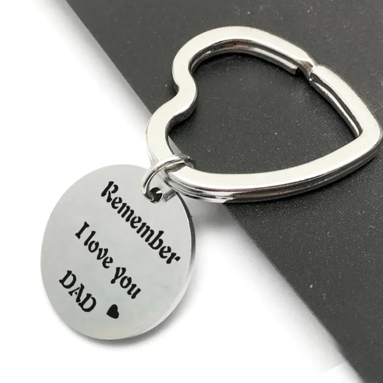father's day stainless steel keychain wholesale