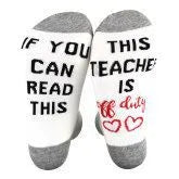 unisex fashion letter color block cotton crew socks
