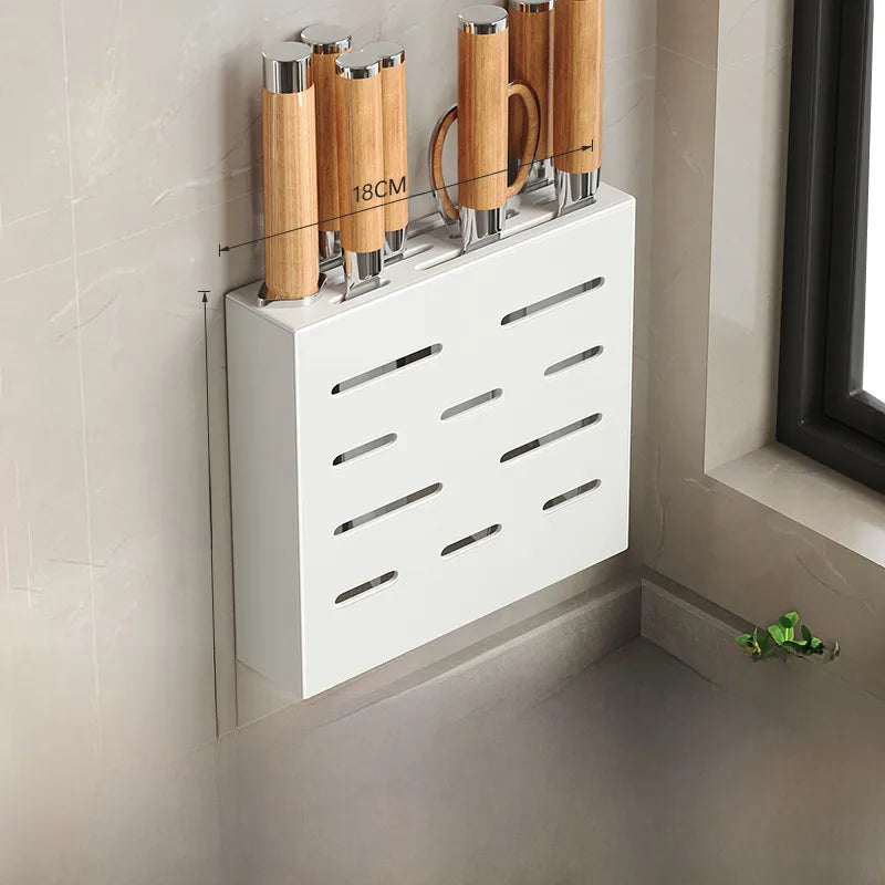 Kitchen knife holder knife storage rack punch-free wall-mounted storage box knife kitchen knife household knife storage seat