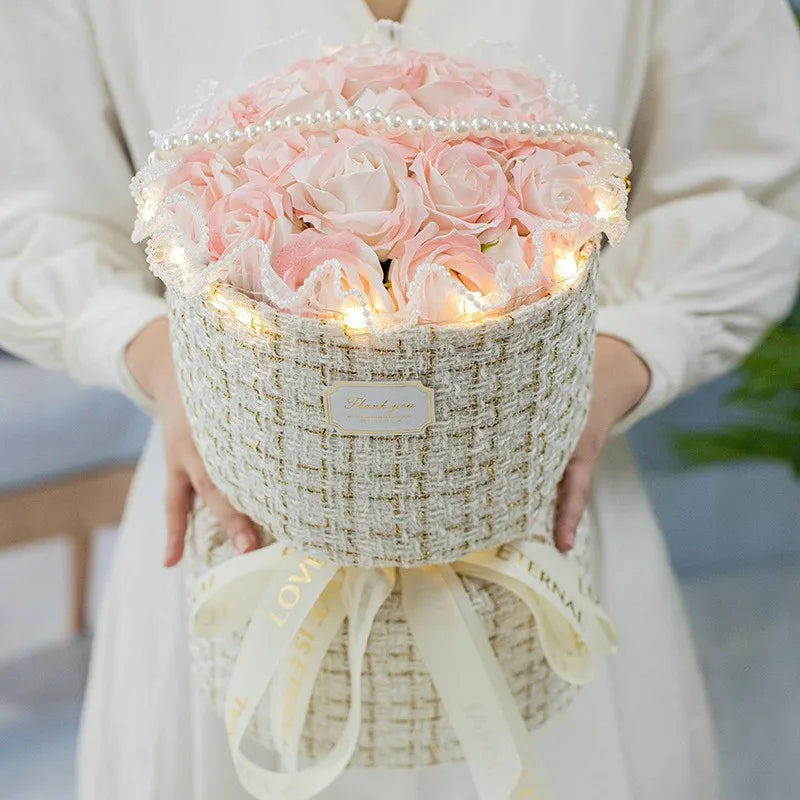 romantic flower soap flower date bouquet