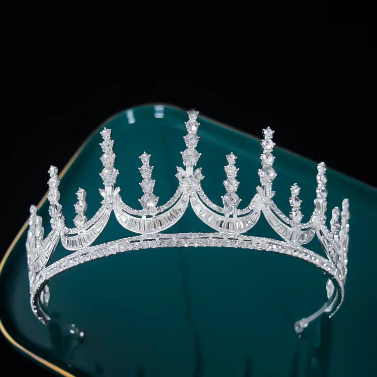 fashion simple rhinestone bridal headdress wedding crown hair accessories