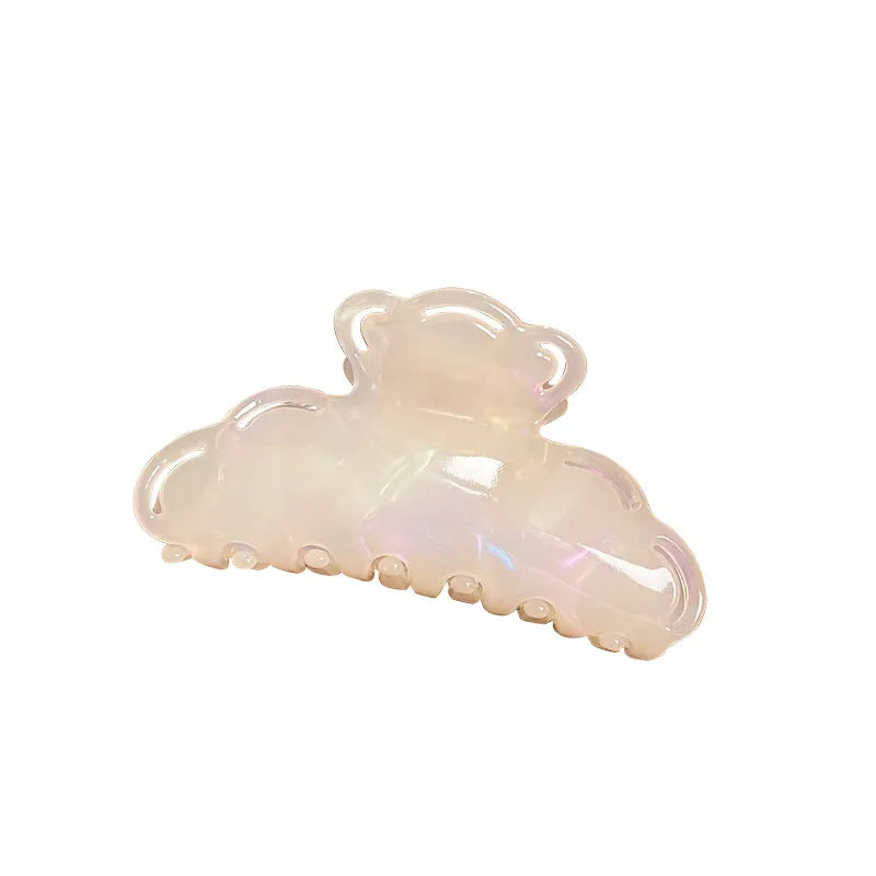 Dove New High-End Acetate Shark Hair Clip Large Size Hollow Out Hair Accessories For Women Elegant Updo Hair Grips