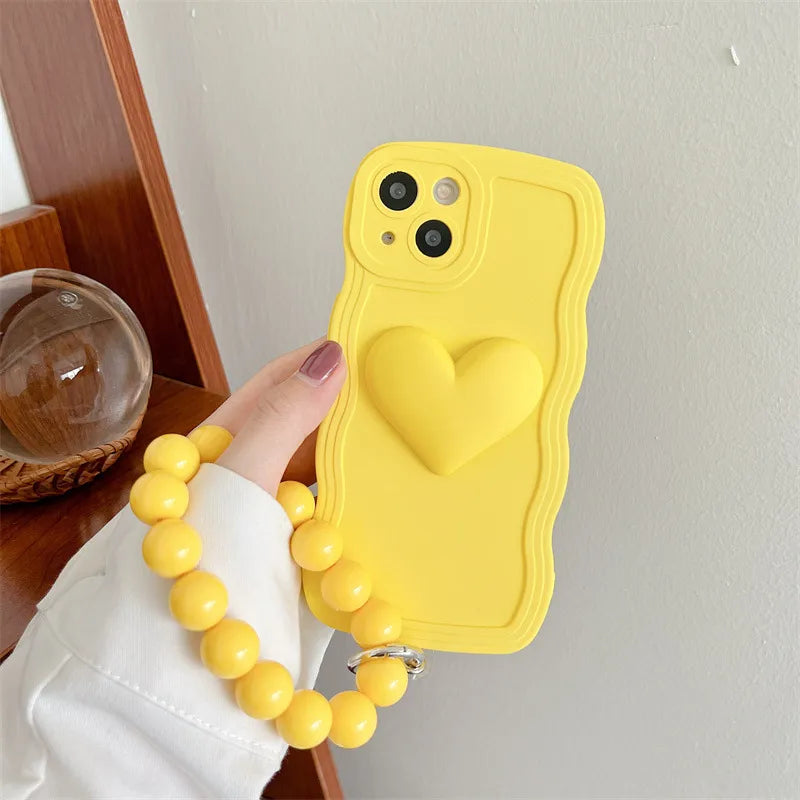 fashion heart shape tpu phone accessories