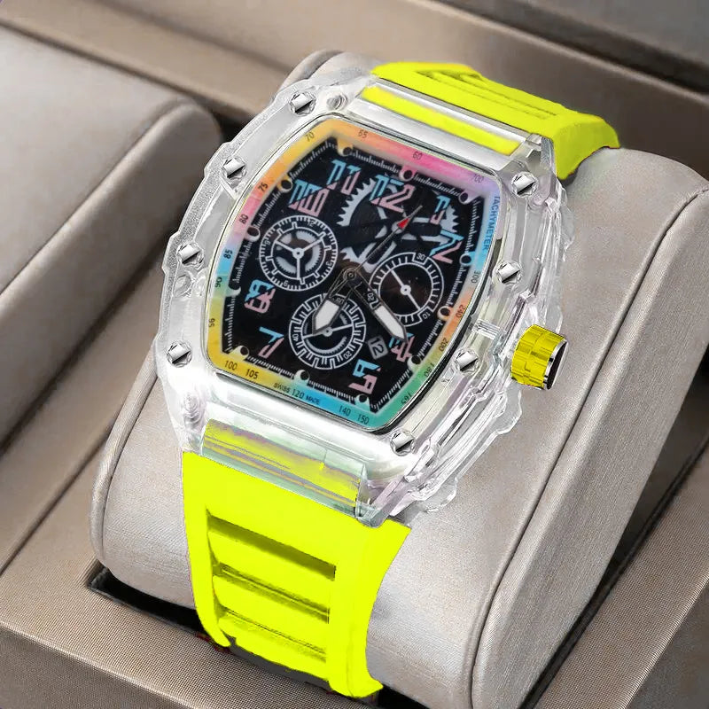 Zido Brand High-value Leisure Sports Automatic Quartz Luminous Waterproof Richard Men's Watch Colorful