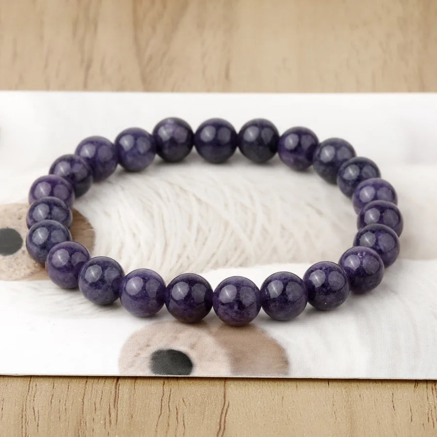 new natural amethyst square bead bracelet women's simple fashion charm bracelet foreign trade wholesale
