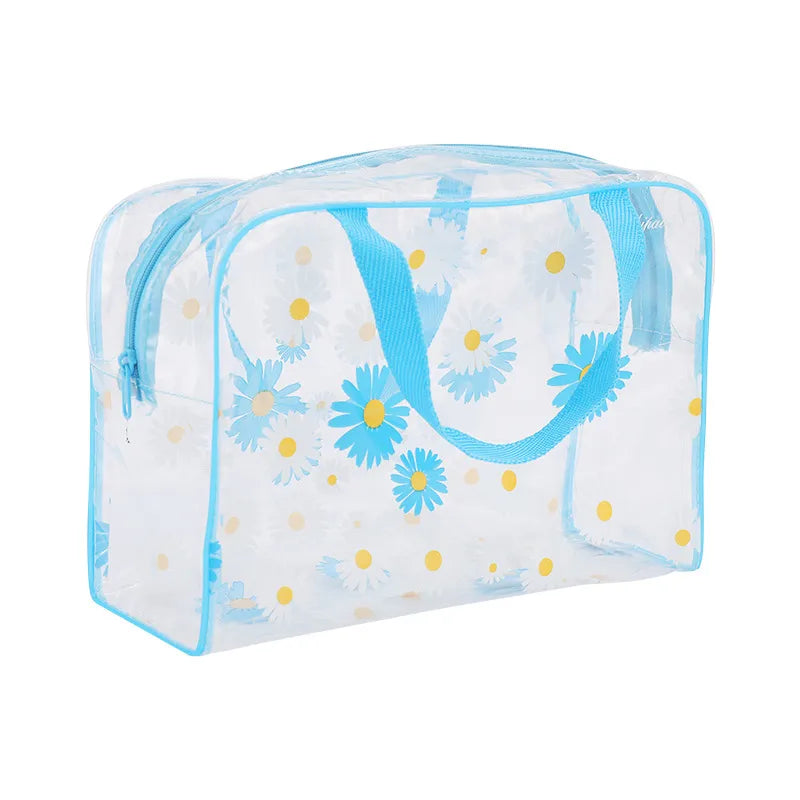 New Daisy PVC cosmetic bag wash bag travel storage bag portable large capacity waterproof wash bag