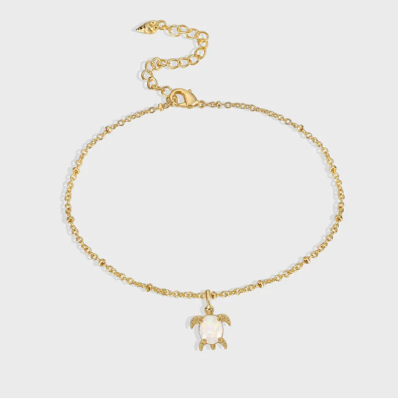 Wholesale Jewelry Modern Style Tortoise Copper Anklet