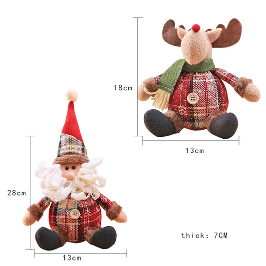 Christmas Cute Santa Claus Snowman Party Decorative Props